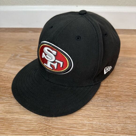 New Era San Francisco 49ers Black Fitted Men's Hat, Size: 7 3/8 - Picture 3 of 11